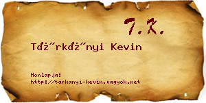 Tárkányi Kevin névjegykártya